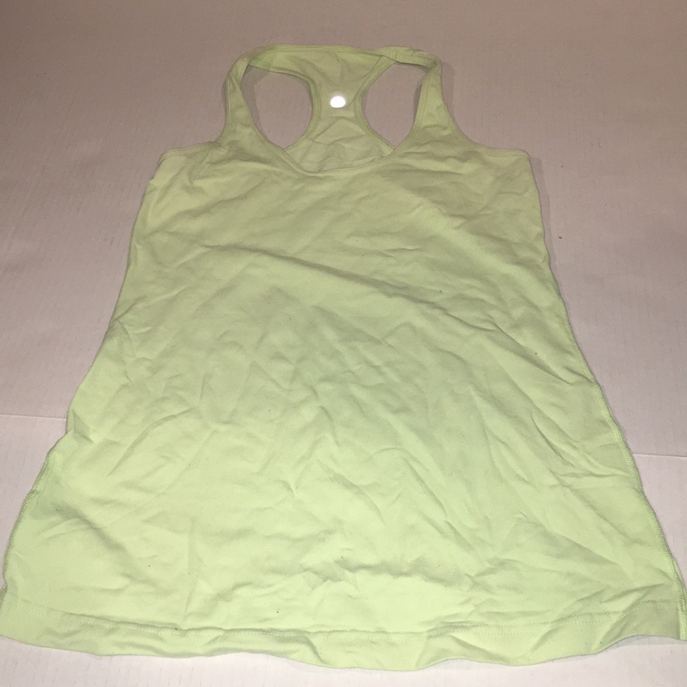 Lululemon Athletica Light Green Tank Top